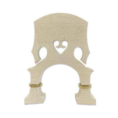 4/4 Full Size Upright Bass Bridge Maple Wood Adjustable Height with Metal Screws