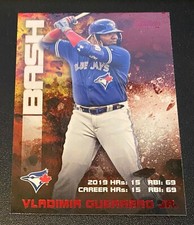 2020 Topps Stadium Club VLADIMIR GUERRERO JR Bash and Burn SP RED FOIL Blue Jays