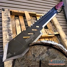 25.5" ZOMBIE KILLING Full Tang Tactical TANTO Survival Machete Razor Sharp