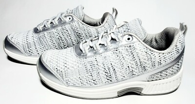 OrthoFeet 982 Sandy Women's Shoes, Size (2E Wide), Gray Mesh