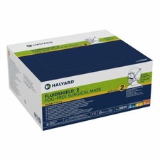  25-Pieces Halyard FluidShield ASTM Level 2 Fog-Free Surgical Face Mask 28809