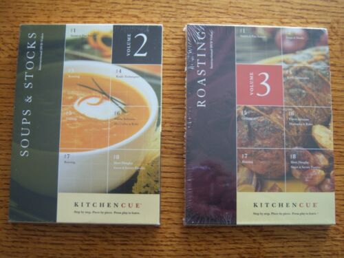 Kitchen Cue Instructional DVD Video: vol 2 Soups & Stocks, vol. 3 Roasting