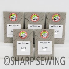 50 ORGAN NEEDLES for ELNA LOCK SERGER MODELS 634, 644 SIZE 11BP  SYS.  ELX705