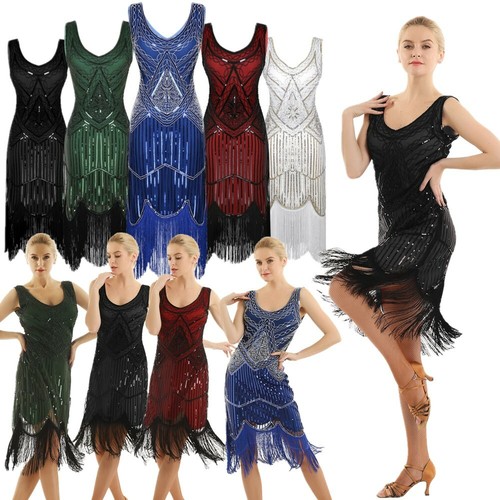Women Bodycon Pencil Skirt Gatsby Dress 