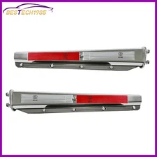 Pair Semi Truck Straight Spring Loaded Mud Flap Hanger Stainless Steel Bolt 2.5"