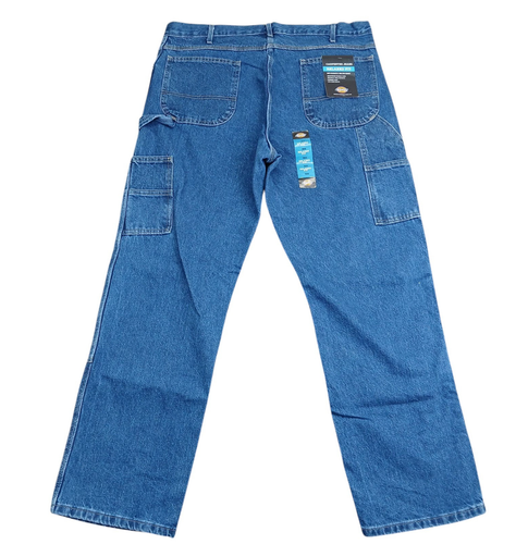DICKIES Carpenter Jeans Relaxed Fit Herren 38x32 DOPPELKNIE Werkzeugtaschen Arbeit - Bild 2 von 8