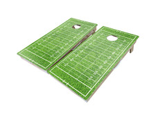 Football Field Custom Cornhole Set