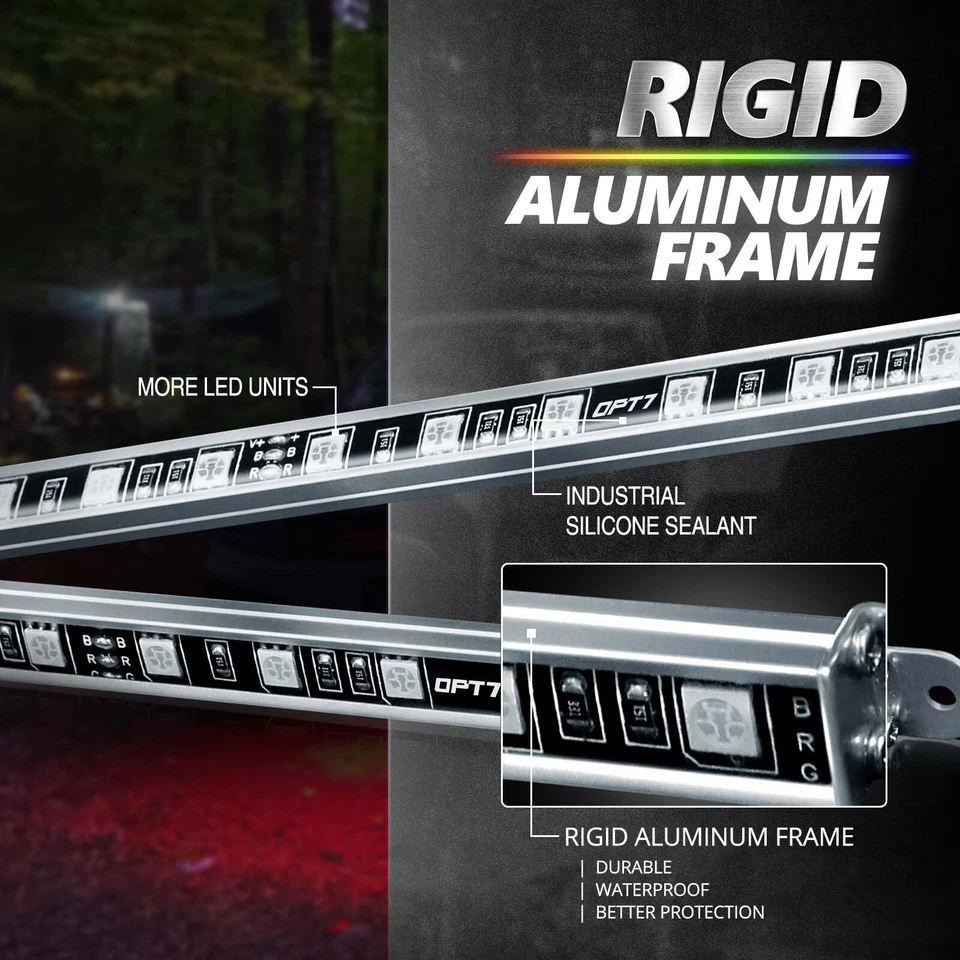 OPT7 Aura PRO Truck/SUV LED Underglow Bluetooth APP+Remote Control Lighting Kit Foto 2 de 4