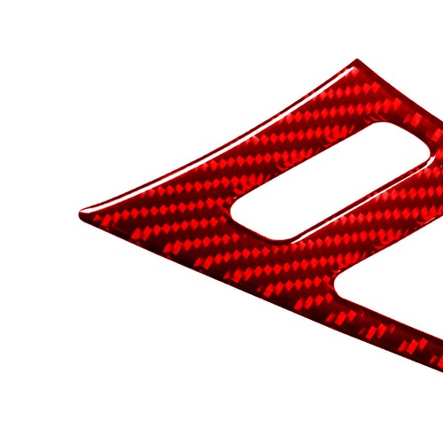 3Pcs For Cadillac CTS 08-22 Red Carbon Fiber Front Door Handle Bowl Panel Trim - Bild 7 von 11