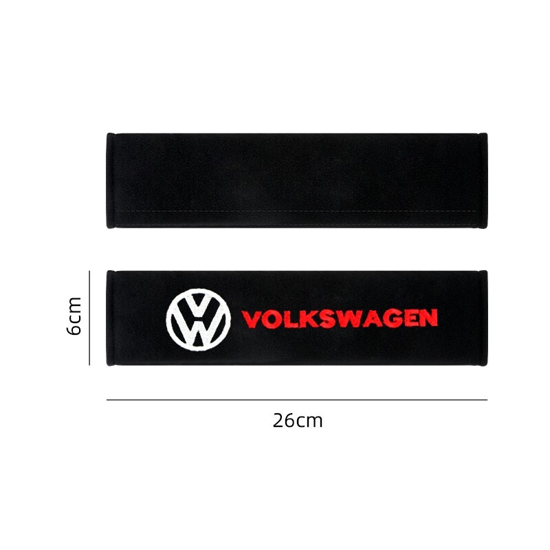 Vintage VW Embroidered Seat Belt Pads, High Quality 2 pcs T5, T4 Camper