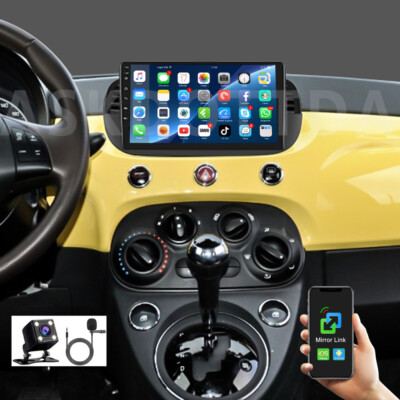 9' Android 13 Für Fiat 500 2007-2015 Autoradio GPS Navi BT WIFI FM RDS 1+32G Kam