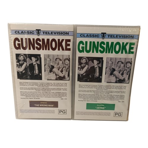 Gunsmoke VHS Collectors Edt. Vol. 1 Jessie Wrong Man Action Western Brand New - Picture 2 of 13