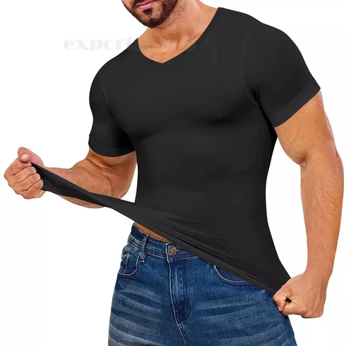 Camisas de compresión de manga corta Cool Dry para hombre, camiseta deportiva capa base - Imagen 10 de 22