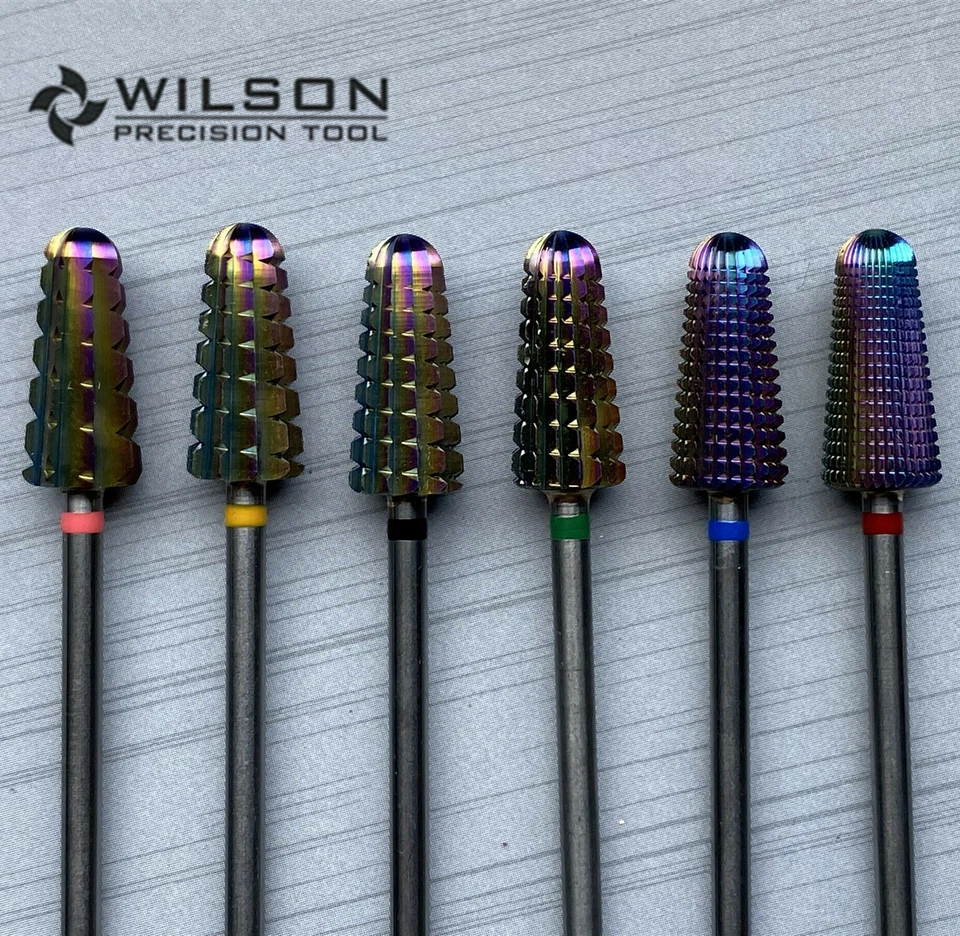 Brocas Volcano -Revestimiento arco iris Broca de clavo de carburo Wilson VENDEDOR DE EE. UU. Foto 3 de 4
