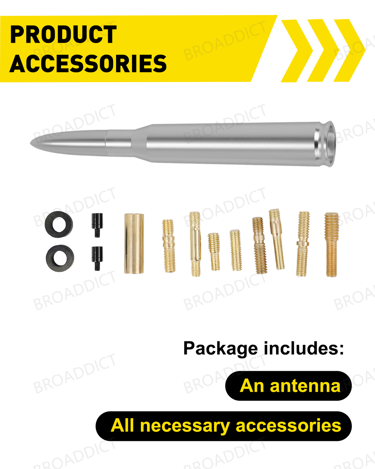 Buy For CHEVY GMC TRUCK SUV BULLET ANTENNA CAL 50 CALIBER SILVERADO SIERRA DENALI In , For US $11.99