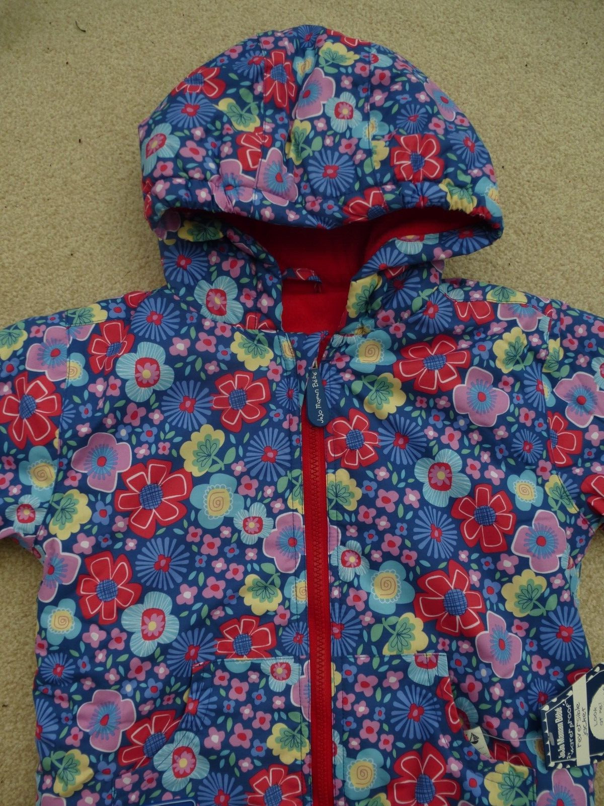 JojO Maman Bebe COAT 12-18m NEW 😊2-in-1 SPRING Fleece Lined RAIN JACKET ☔RRP£49 image 4