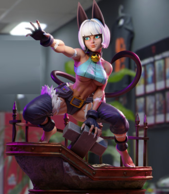 1/8 1/6 Ms. Fortune 3D Print Garage Kit Figure Model Kit Unpainted Unassembled