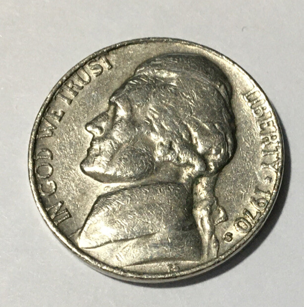 1970 S JEFFERSON NICKEL  **FREE SHIPPING** J 23