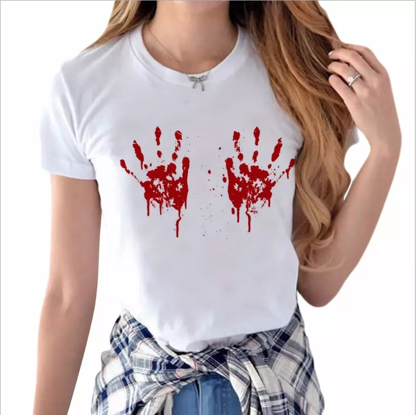 Women men funny creative Big Boobs breast 3D Print Casual T-Shirt Short  Sleeve 2