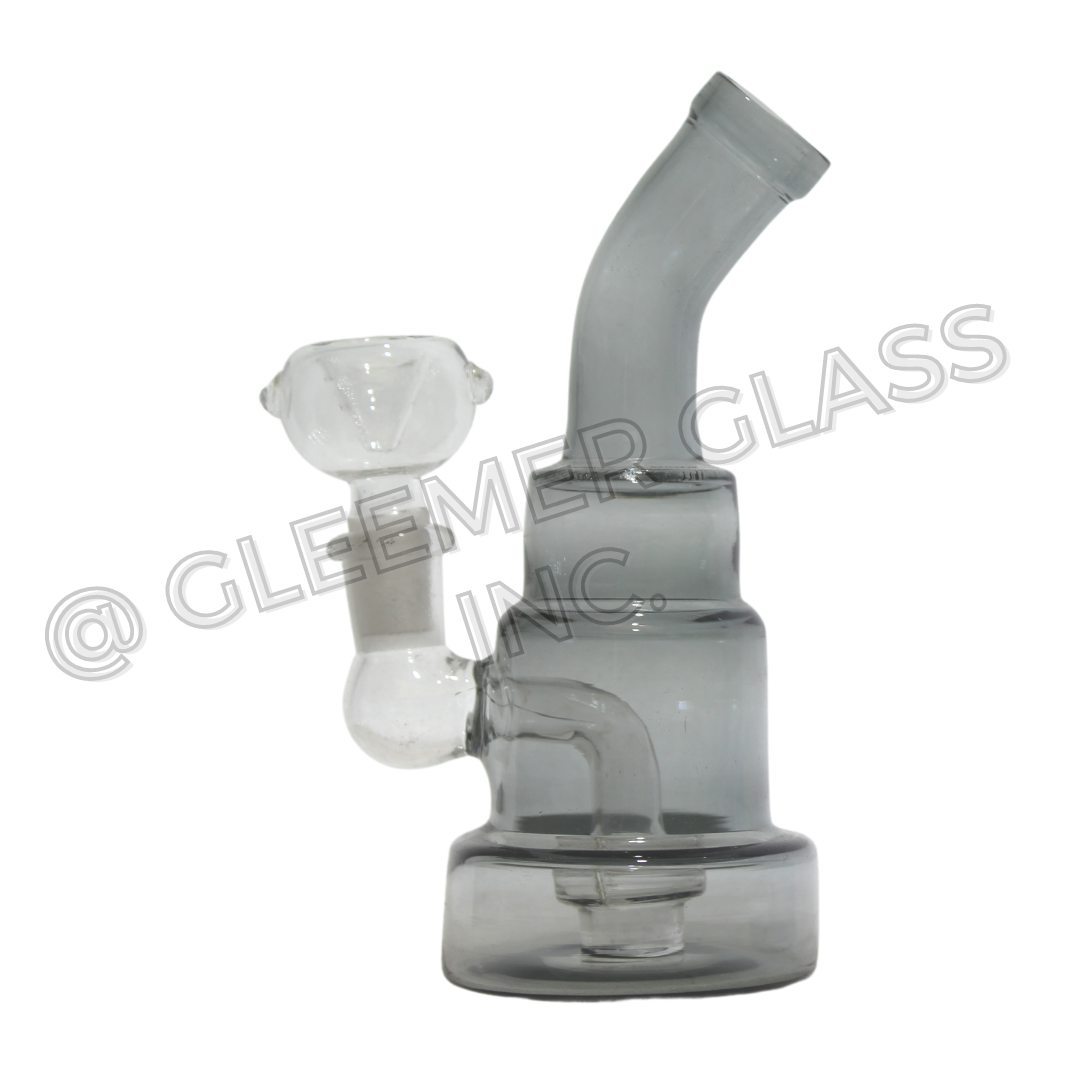 Hookah Water Pipe Glass 6" Blue Green Amber Glass Tobacco Bong w/Bowl Assorted!