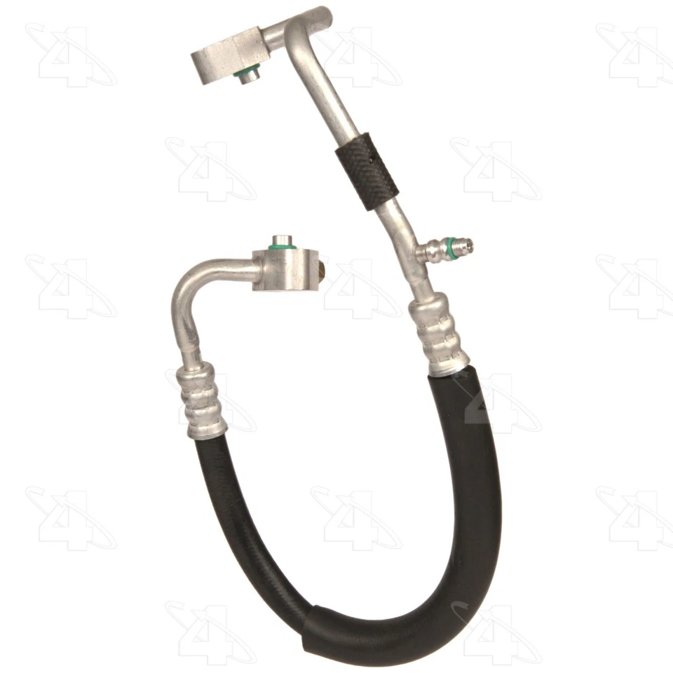 A/C Refrigerant Discharge Hose 4 Seasons For 1990-1992 Nissan D21 2.4L L4 - Image 3 of 4