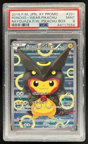2016 Pokemon XY Promos JP - XY-P Poncho-wearing Pikachu #231/XY-P PSA 9