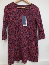 Mudd & Water Navy & Red Ribbon Print Jersey Dress Size 8 - New With Tags  (Had)