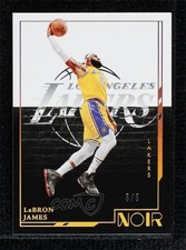 2021-22 Panini Noir Icon Edition Holo Gold 5/5 LeBron James #110 00zd