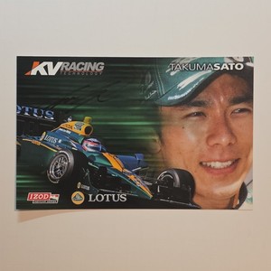 Takuma Sato Signed Original Hero Card KV Racing Technology IndyCar Series
