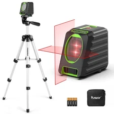 Laser Level with Tripod, 150Ft Red Self Leveling Lazer Levels Outdoor Use, 15...