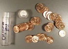 New Listing1955-S Lincoln Cent Roll grades CH/GEM BU, Lustrous & Red, Nice Roll.