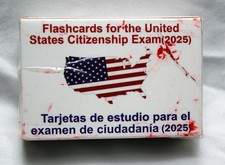 Spanish / English Flashcards for the United States Citizenship Exam 2.25" x 3.5"