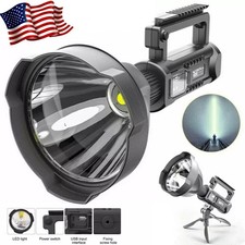 Super Bright LED Searchlight Portable Rechargeable Spotlight Handheld Flashlight
