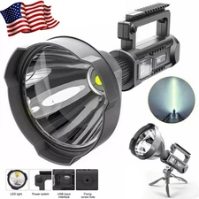 Super Bright LED Searchlight Portable Rechargeable Spotlight Handheld Flashlight
