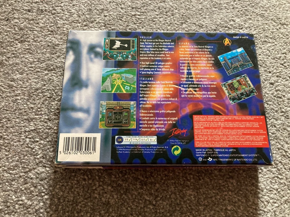 Star Trek Starfleet Academy Super Nintendo SNES - Image 3 of 4