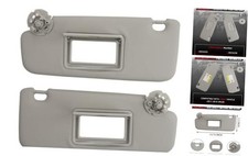 Left Driver  Right Passenger Side Sun Visor Compatible Grey Left  Grey Right