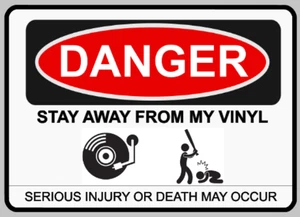 Danger Do Not Touch My Vinyl Warning Sign Self Adhesive Vinyl Sticker