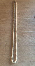 Genuine Antique Graduated Pearl Necklace.  29 Inches.