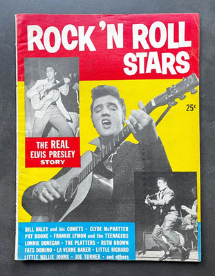 Elvis Presley - Rock'n Roll Stars - Bill Haley, Carl Perkins - US Magazine 1956