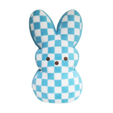 Jumbo 42" PEEPS Soft Plush Easter Bunny Blue White Check Just Born 2026 CUTE