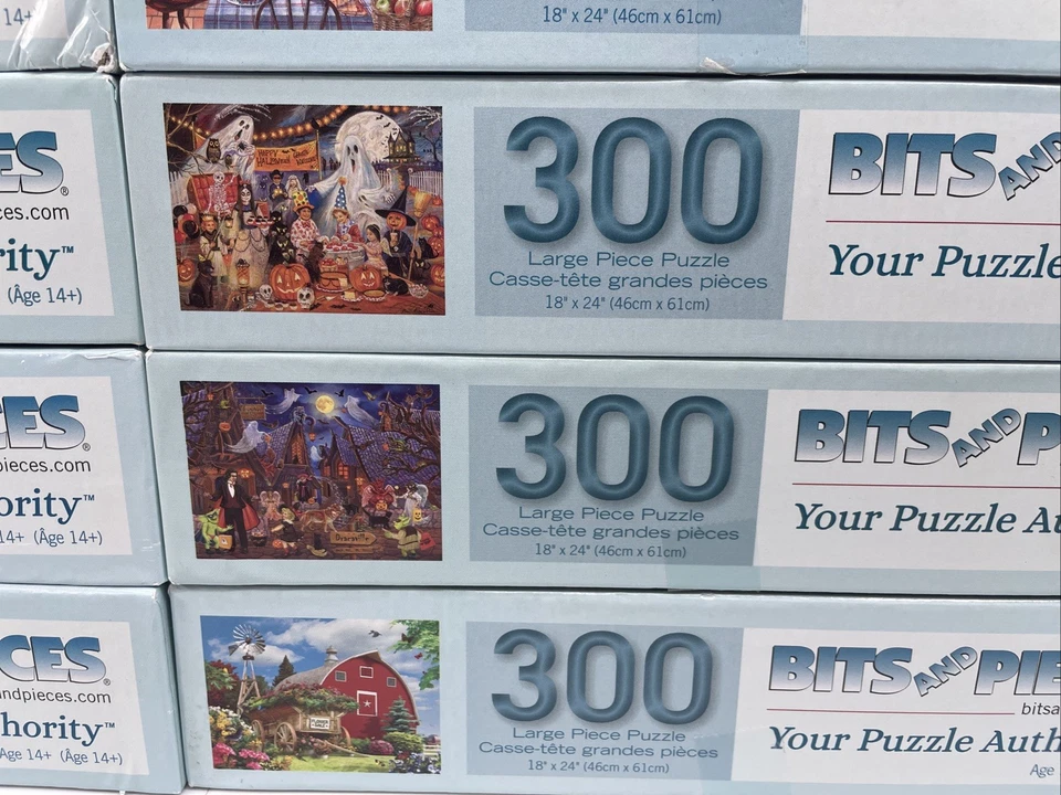 Lot of 10 Bits and Pieces Spilsbury 300 Piece Puzzles Complete Winter Kids Pets - Image 4 of 4