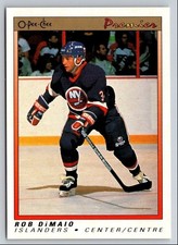 Rob DiMaio 1990 O-Pee-Chee #27 New York Islanders Hockey Card