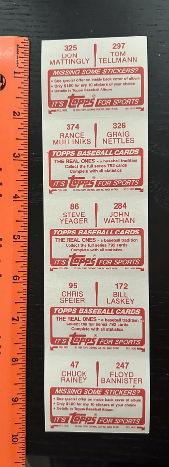 Don Mattingly Baseball Card Collection and Memories