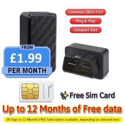 Auto-LKW-Bus-Wohnmobil-Taxi-VAN GPS OBD2 Tracker Alarmanlage +12 Monate Gratis Tracking