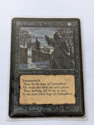 WOTC MTG Vintage Beta Edition Bog Wraith (MP) CCG Magic the Gathering