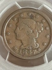 1847/47 PCGS G06 N-18 Large/ Small 47 1C
