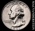 1961-D Washington Quarter- Choice Gem Brilliant Uncirculated- Luster #K397