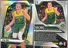 2024 Panini Prizm WNBA Nika Muhl #75 Silver Hyper Prizm (RC)