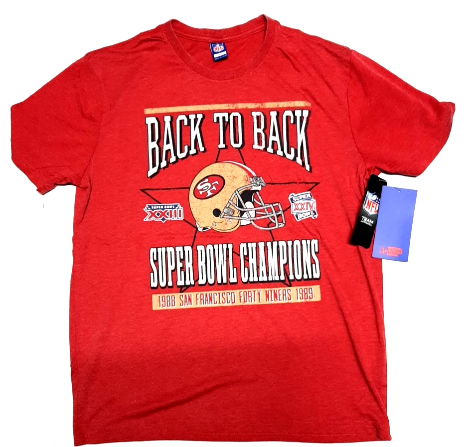 San Francisco 49ers 1988 1989 Super Bowl XXIII XXIV Back 2 Back