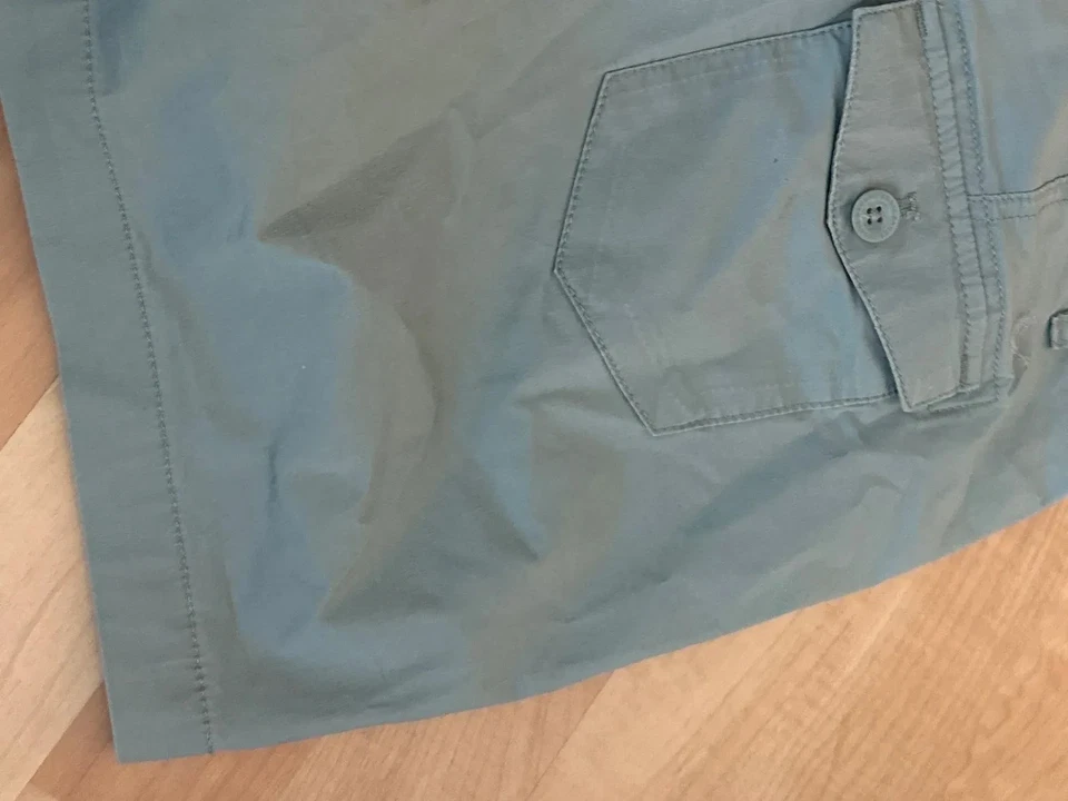 Eddie Bauer Short Femme Vert Casual Laine Bouton (EU 40, INT L, W31) - Photo 4/4
